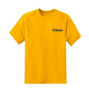 T-shirt Camp immersion (jaune)